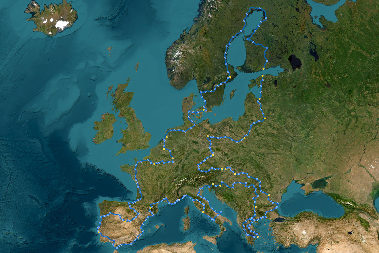 Via Europe Karte